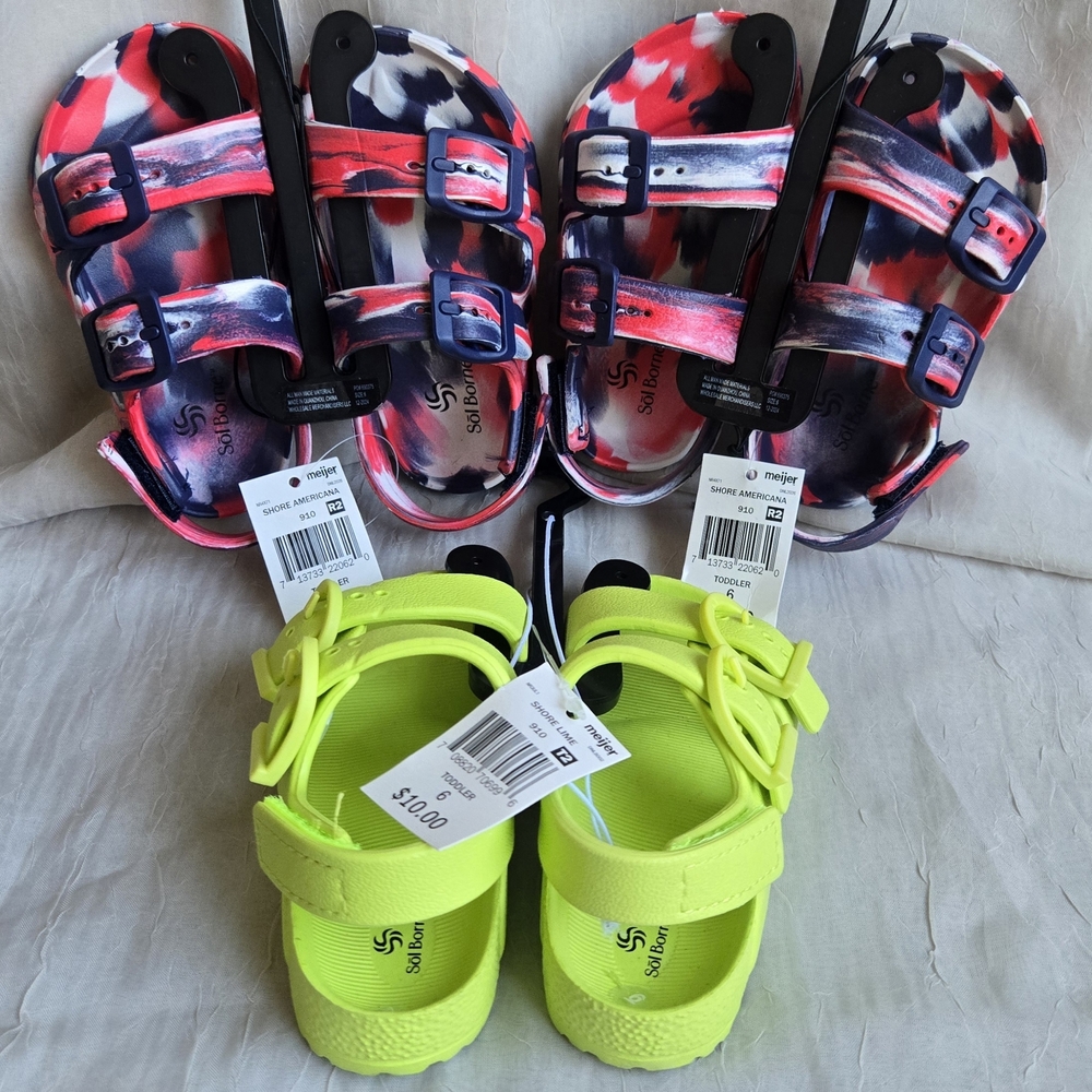 Sol Borne Beach Sandals (Price Is For 1 Pair)